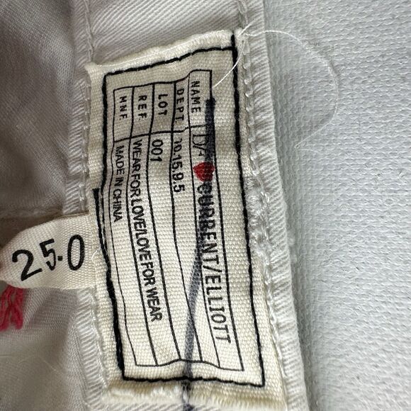 Current/Elliot X DVF The Classic Skinny Blue White Floral Printed Jeans Size 32 - Picture 9 of 10